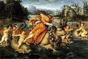 Jean Cousin THe Elder The Rape of Europa oil painting artist